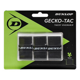 Sobregrips Dunlop D TAC GECKO-TAC OVERGRIP BLACK 3PCS